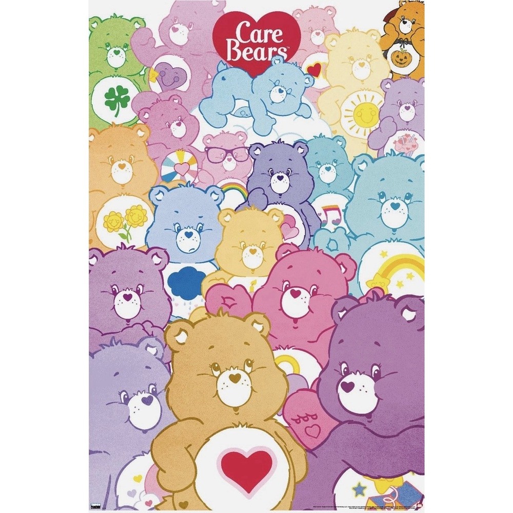 Care Bears Group Character Collage Poster RP23450 Trends International 22x34in